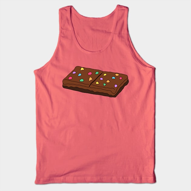 Cosmic Brownie Little Debbie Cake Tank Top by Moon Ink Design